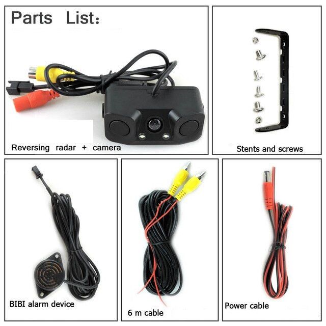 products/906/parking kamera za auto.jpg - UNIVERZALNA PARKING KAMERA SA SENZORIMA (KZ-029) - LED OSVETLJENJE - ALL in ONE - Xenon Svetla Beograd